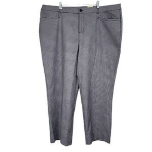 Christopher & Banks Women's Black/White Shaped-Fit Trouser Pants Size 24W NWT